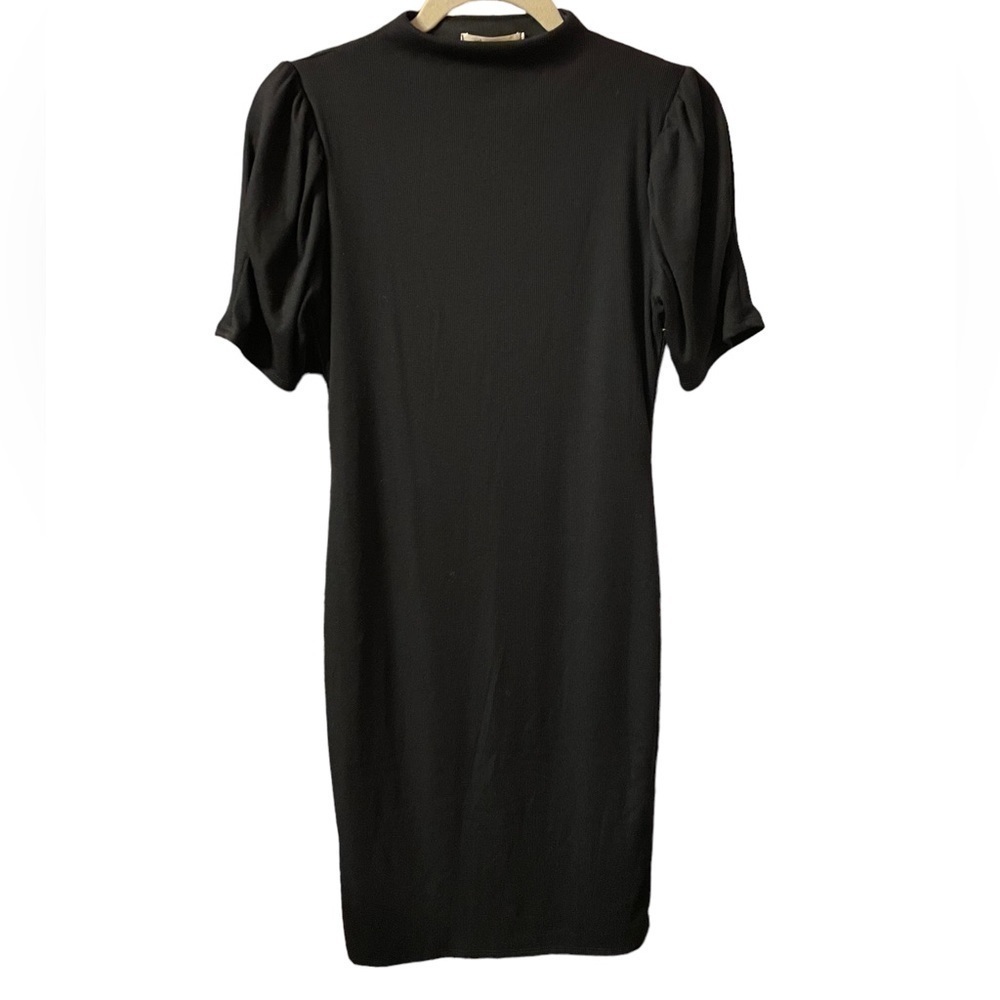 NWT MIKEY & JOEY RIBBED PUFF SLEEVE T-SHIRT DRESS